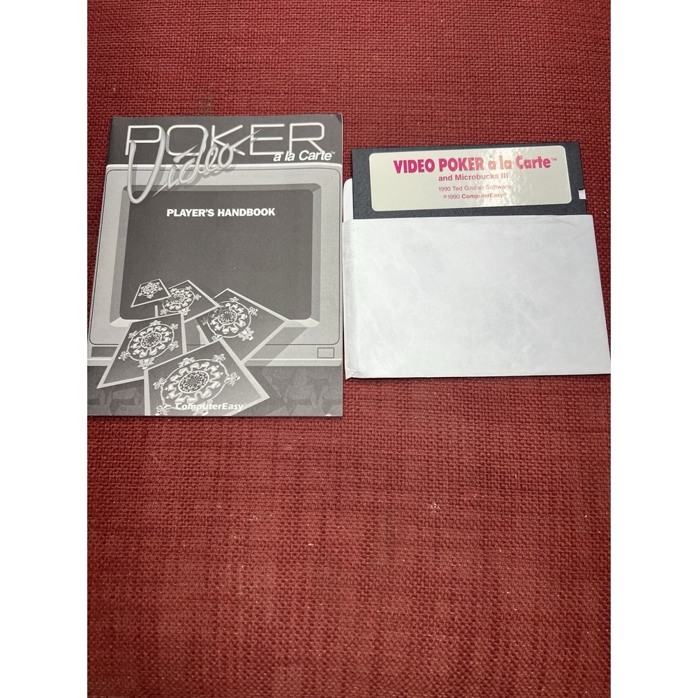 Video Poker And Microbucks 3 1990 Ted Gruber Software
